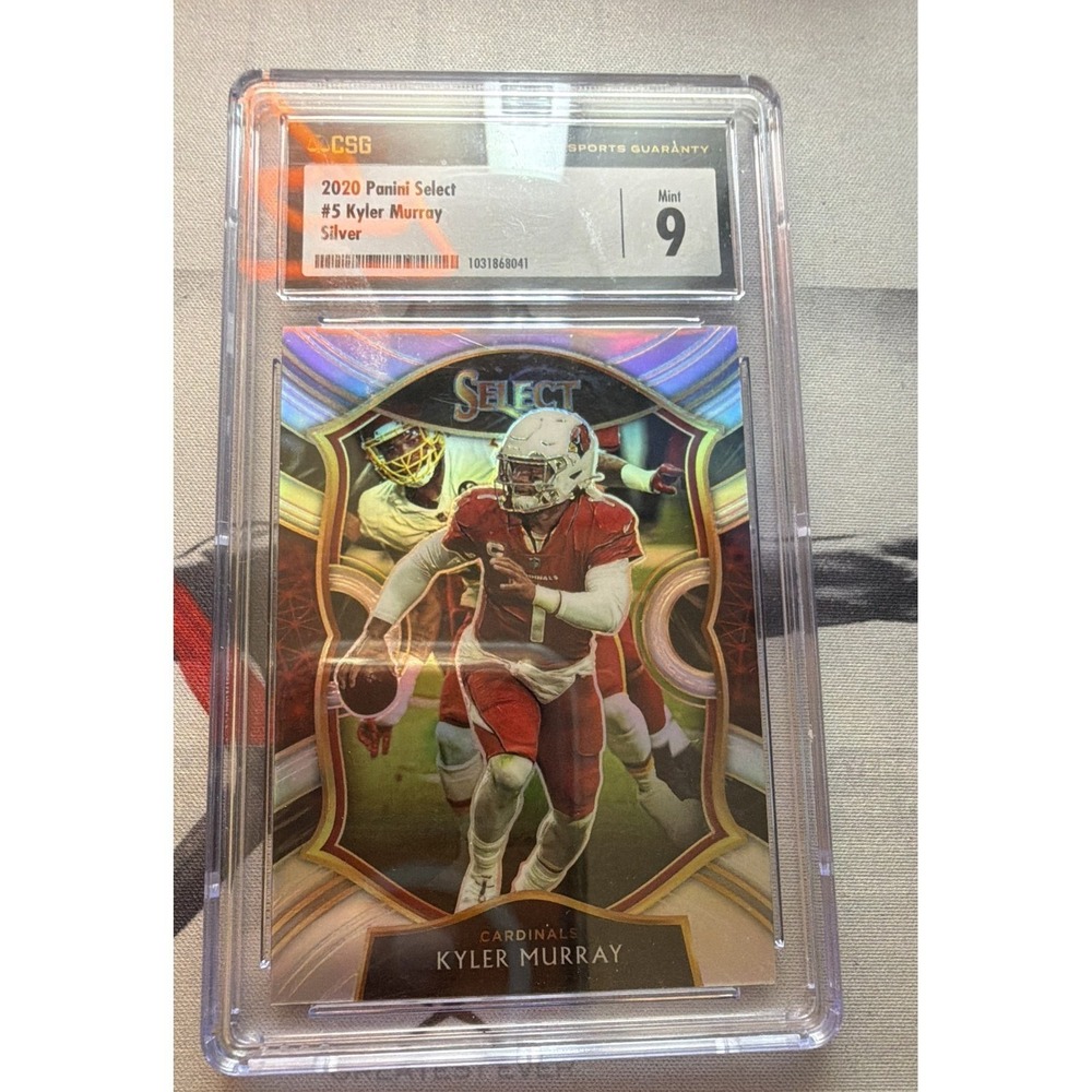 2020 Panini Select Kyler Murray #5 Silver Prizm CSG 9 Mint Arizona Cardinals NFL